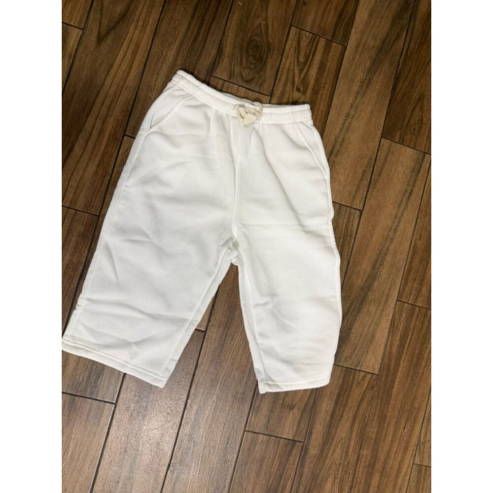 unbranded fleece sweat shorts small white drawstring